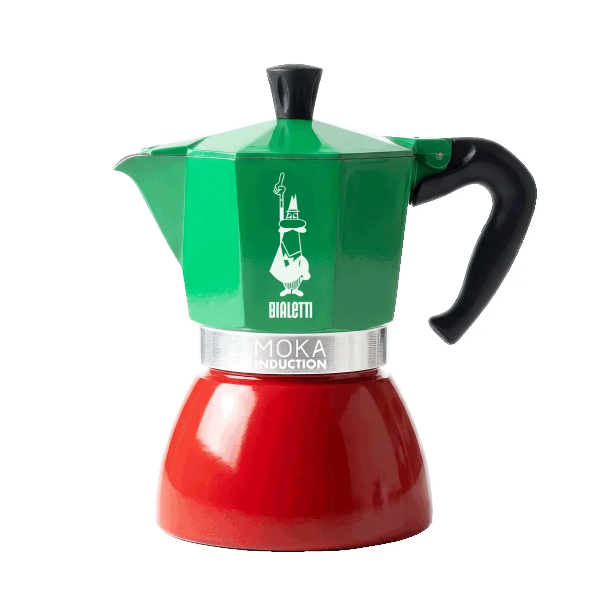 Bialetti Moka Induction – Tricolore 4-Cup
