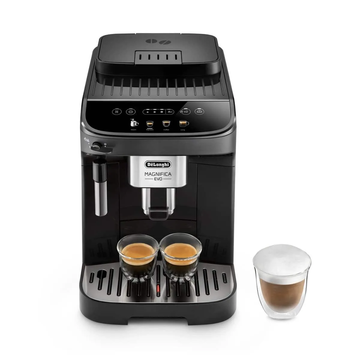 De'Longhi Magnifica Evo, Black — One Touch, 4 drinks
