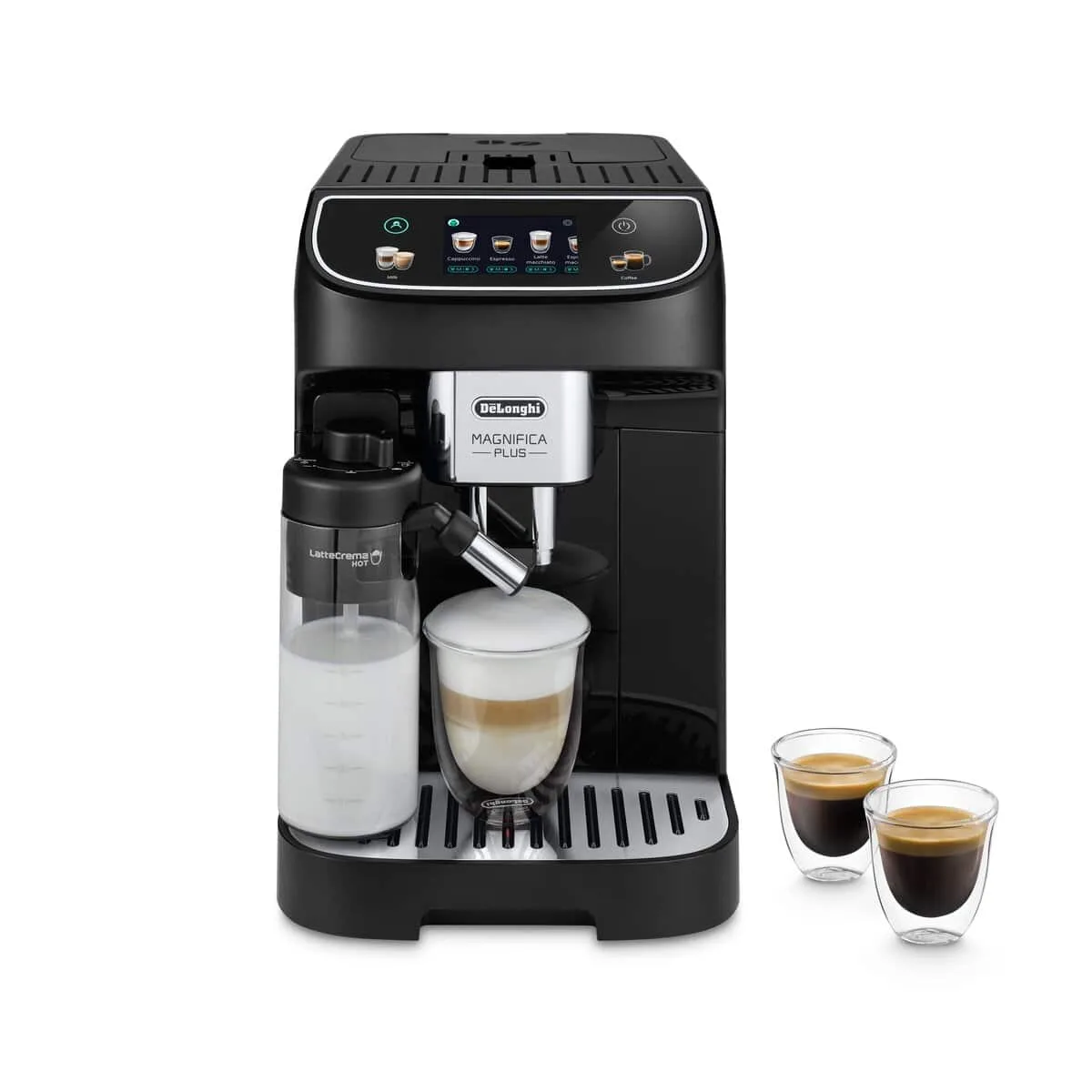 De'Longhi Magnifica Plus, Black — One Touch, 15 drinks
