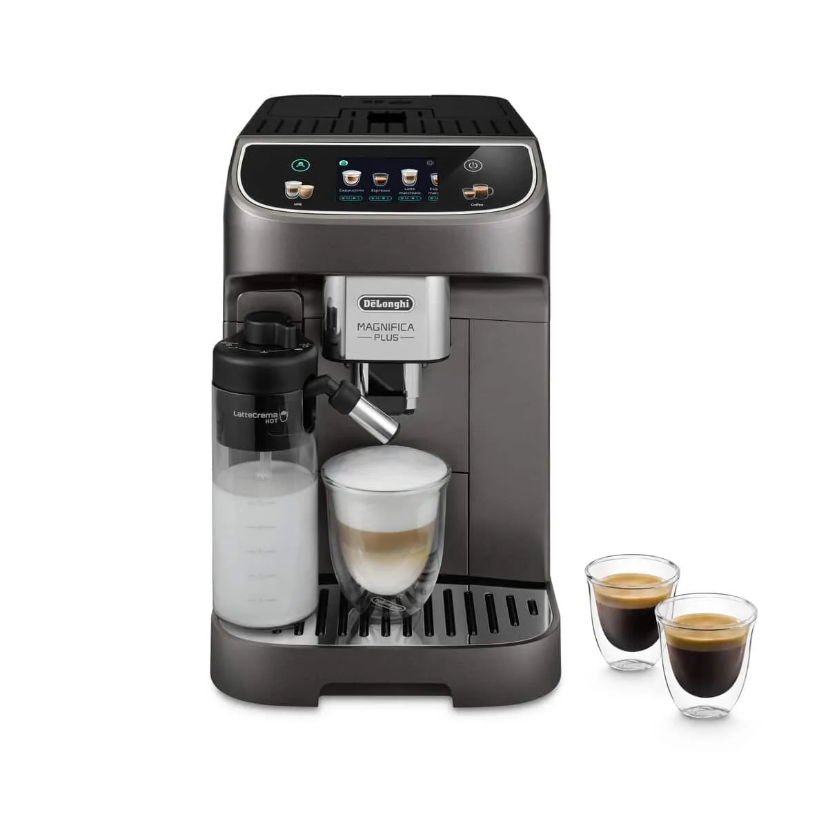De'Longhi Magnifica Evo Next, Silver Black — One Touch, 18 drinks