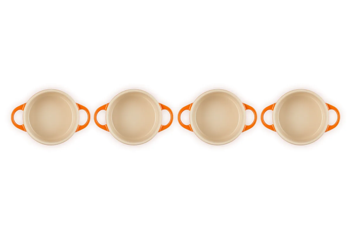 Le Creuset Set of 4 Stoneware Mini Cocottes — Image 5