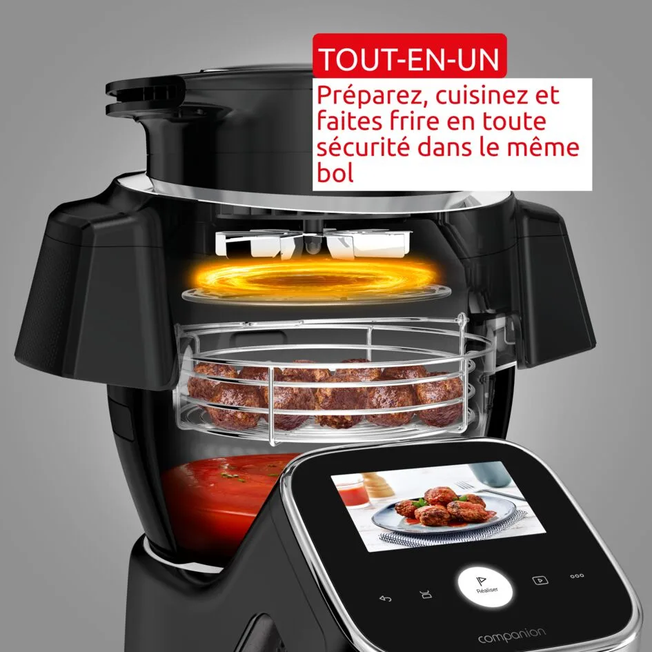 Moulinex i-Companion Touch Pro with Air Fryer Attachment — Image 4