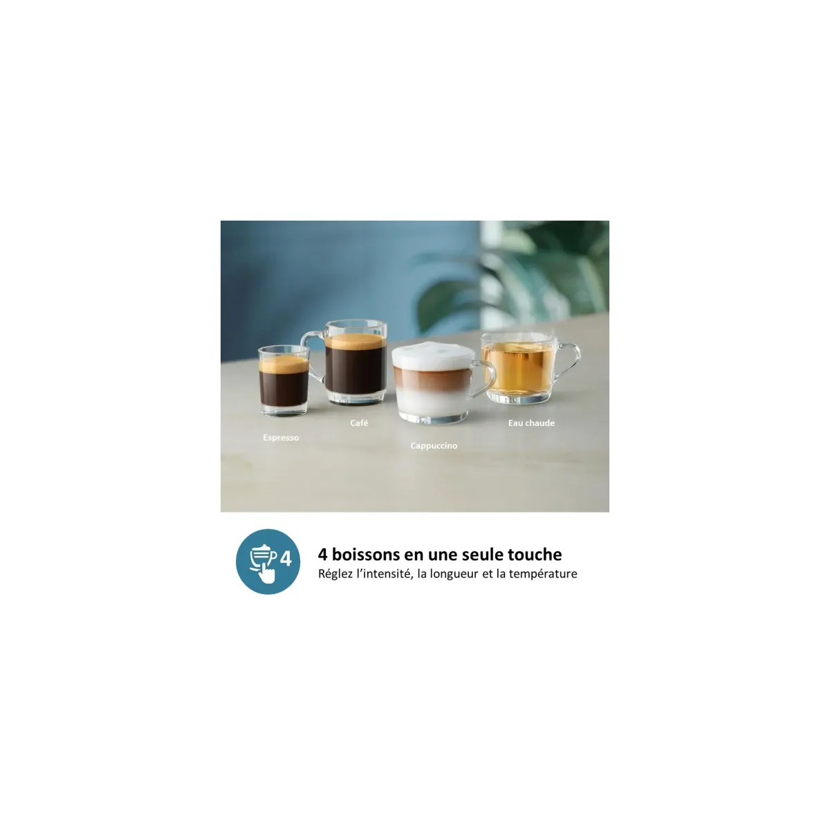Philips Series 2300 SilentBrew bean-to-cup coffee machine, 4 drinks, Black LatteGo — Image 4