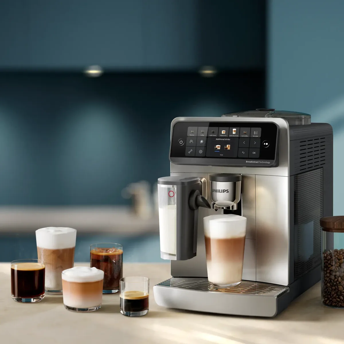 Philips Series 6000 bean-to-cup coffee machine LatteGo Pro, 25 drinks, Black — Image 3