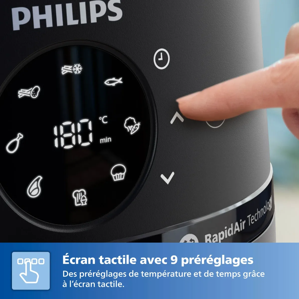 Philips 2000 Series Airfryer, Black, 6.2 L — Image 5