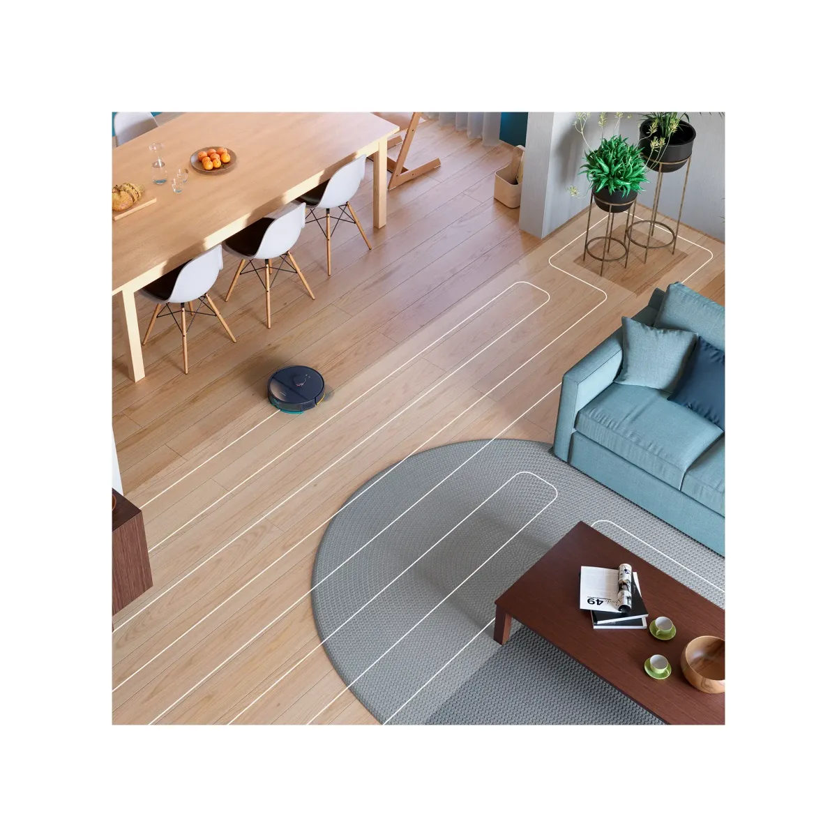 Philips 2000 Series 2-in-1 Robot Vacuum and Mop with Station, Blue — Image 5