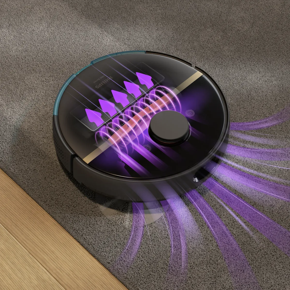 Philips 7000 Series Aqua 2-in-1 Robot Vacuum and Mop, 180 mins*, Black — Image 5