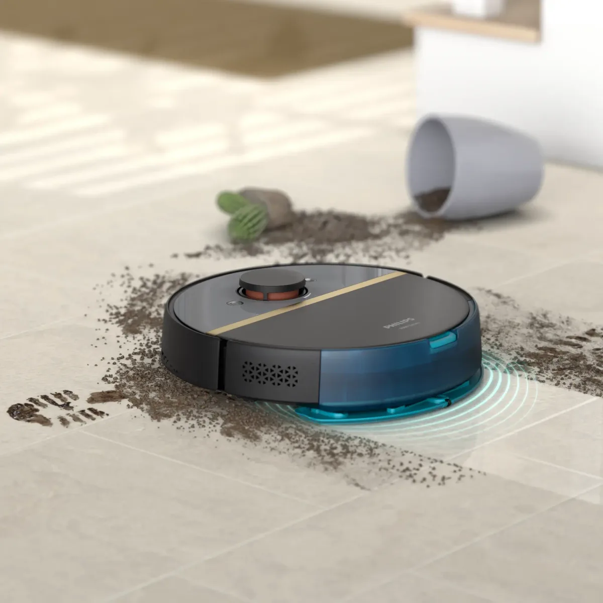 Philips HomeRun 7000 Series Aqua Robot Vacuum and Mop — Image 5