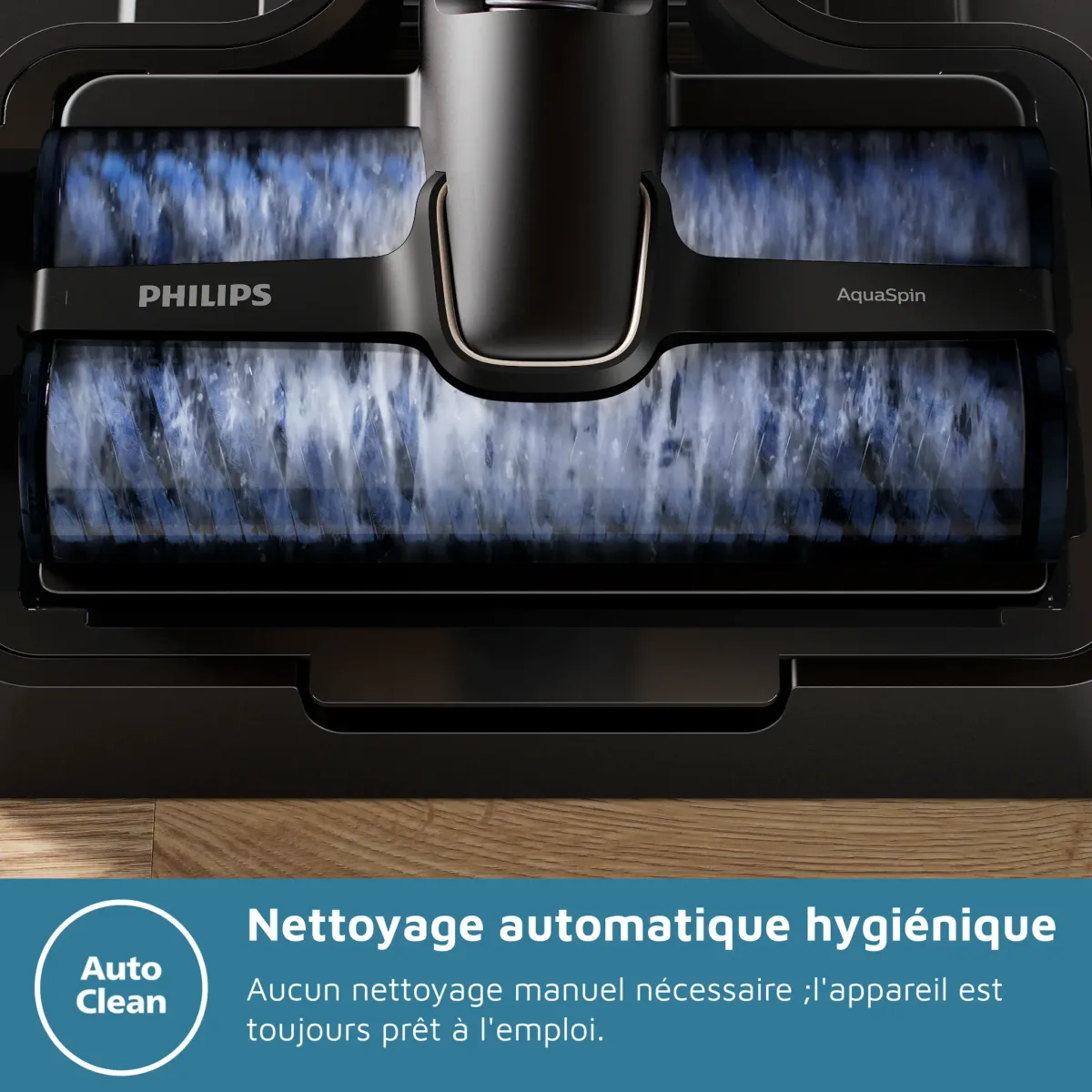 Philips 7000 Series AquaTrio 3-in-1 Wet & Dry Stick Vacuum PowerCyclone Black — Image 4