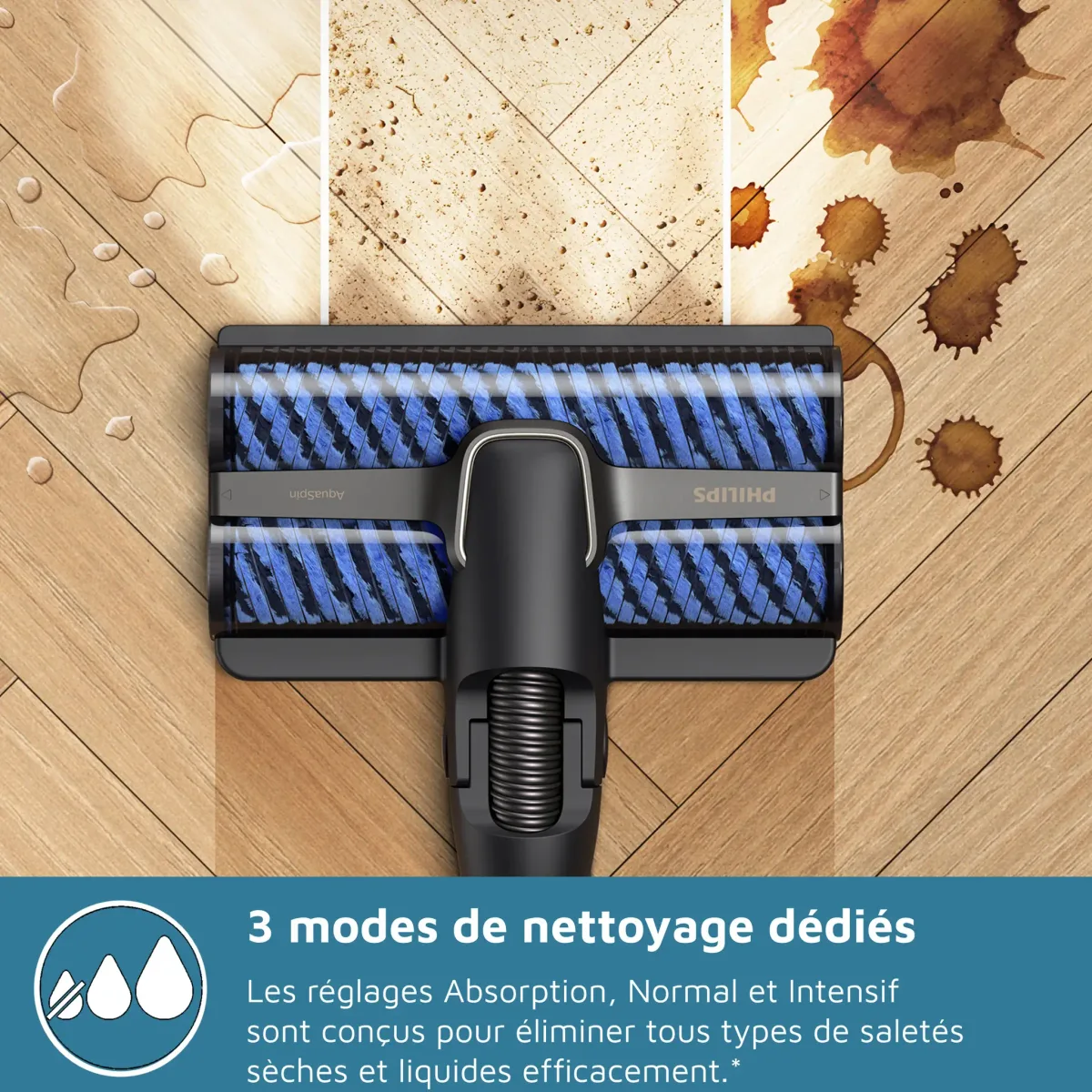 Philips 9000 Series AquaTrio 3-in-1 Wet & Dry Stick Vacuum PowerCyclone Black — Image 4