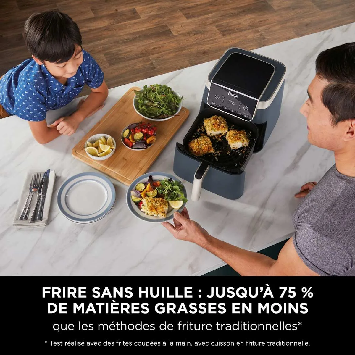 Ninja Ninja 1-Drawer Air Fryer 6-in-1, 6.2 L, Midnight Blue — Image 4
