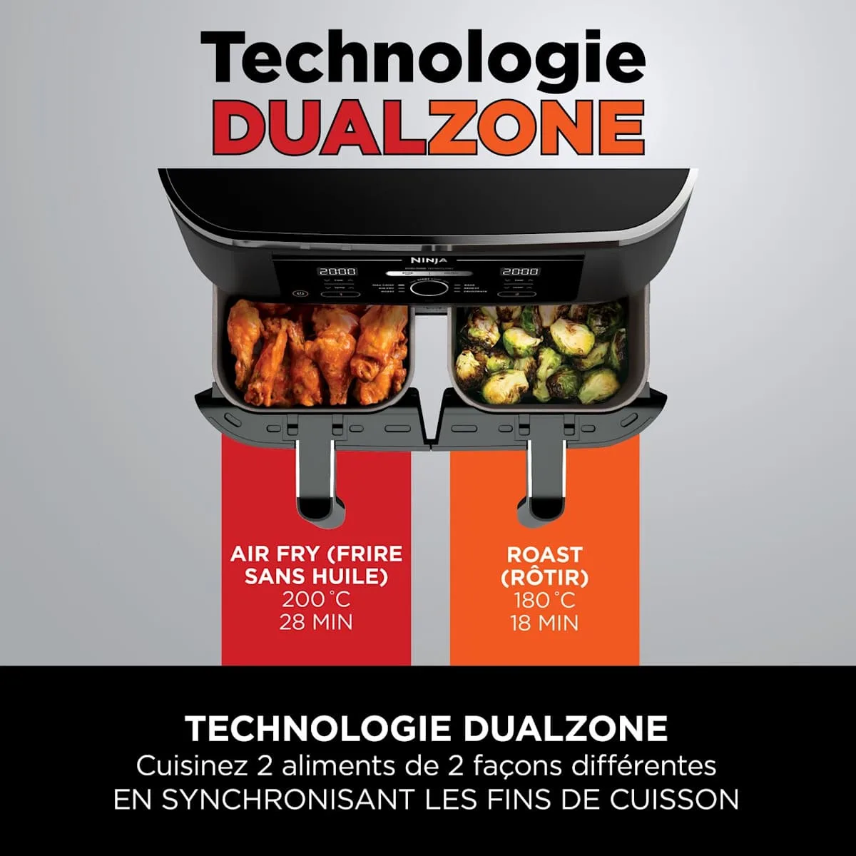 Ninja Ninja DualZone Air Fryer, 7.6 L, 4-in-1 — Image 5