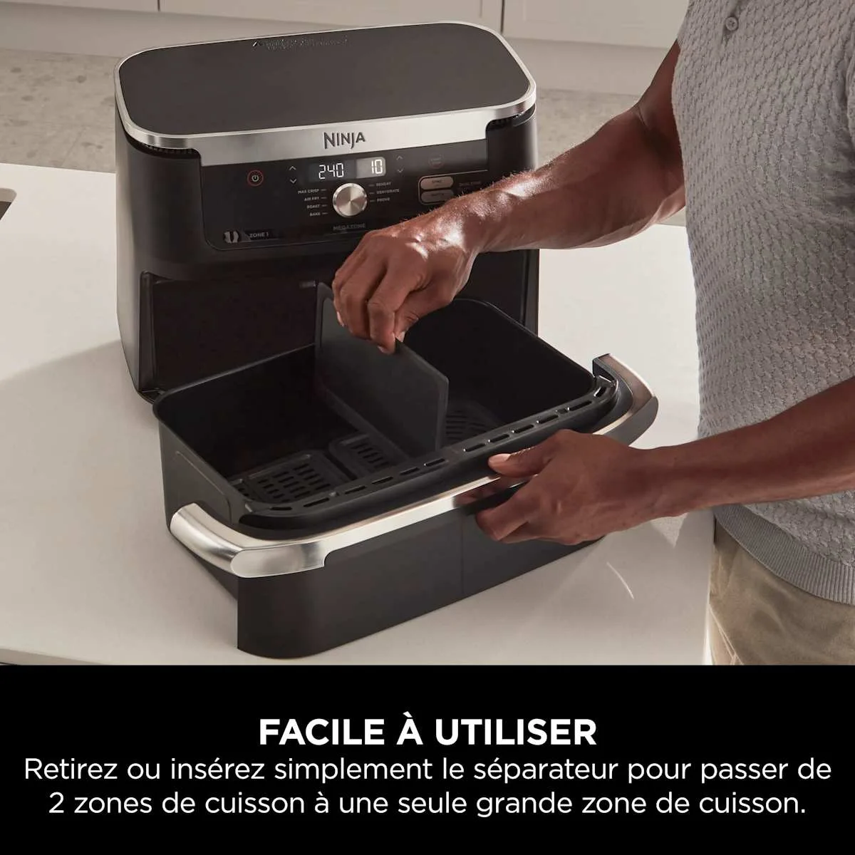 Ninja Ninja Foodi FlexDrawer Air Fryer, 10.4 L, 7-in-1, Black — Image 5