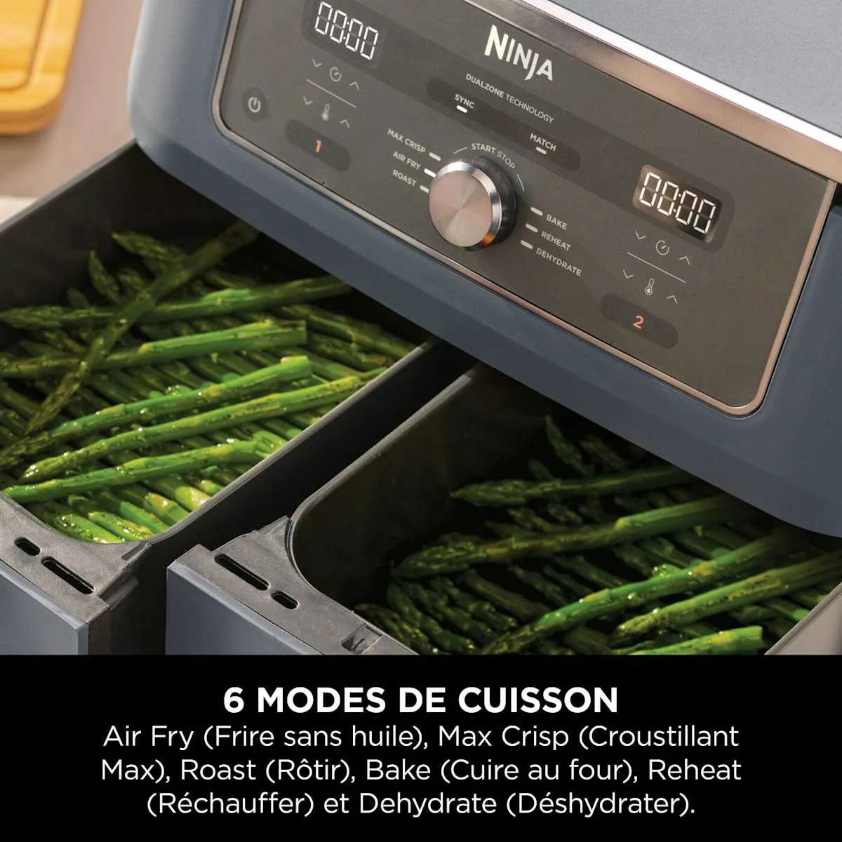 Ninja Ninja DualZone Air Fryer, 9.5 L, 6-in-1, Cyber Space — Image 3