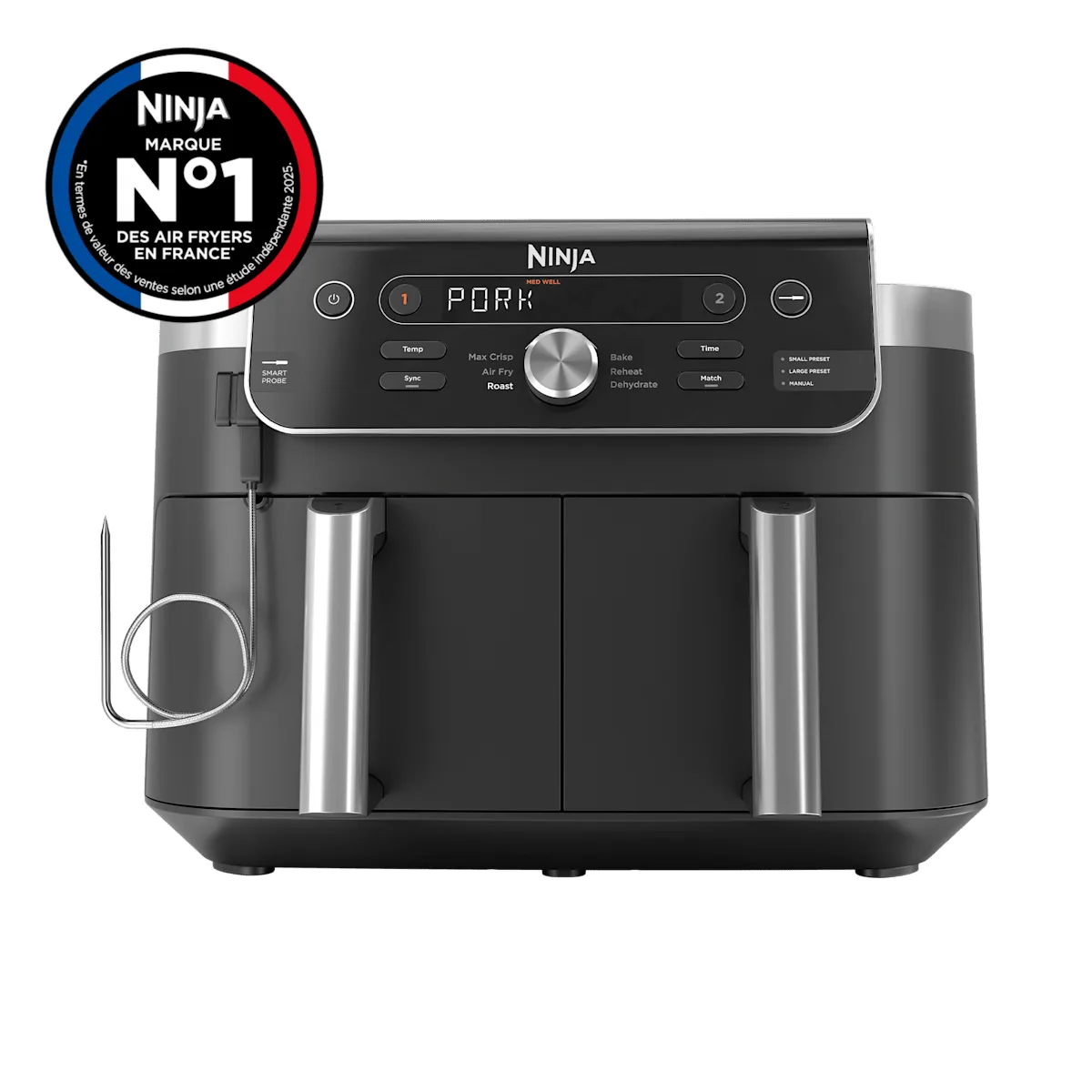 Ninja Ninja DualZone MAX Air Fryer with Smart Cooking Probe, 9.5 L, 6-in-1