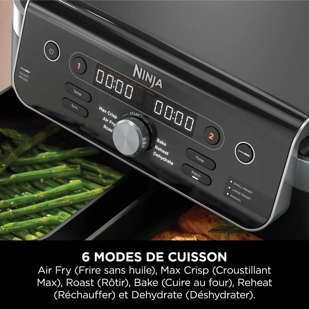 Ninja Ninja DualZone MAX Air Fryer with Smart Cooking Probe, 9.5 L, 6-in-1 — Image 3