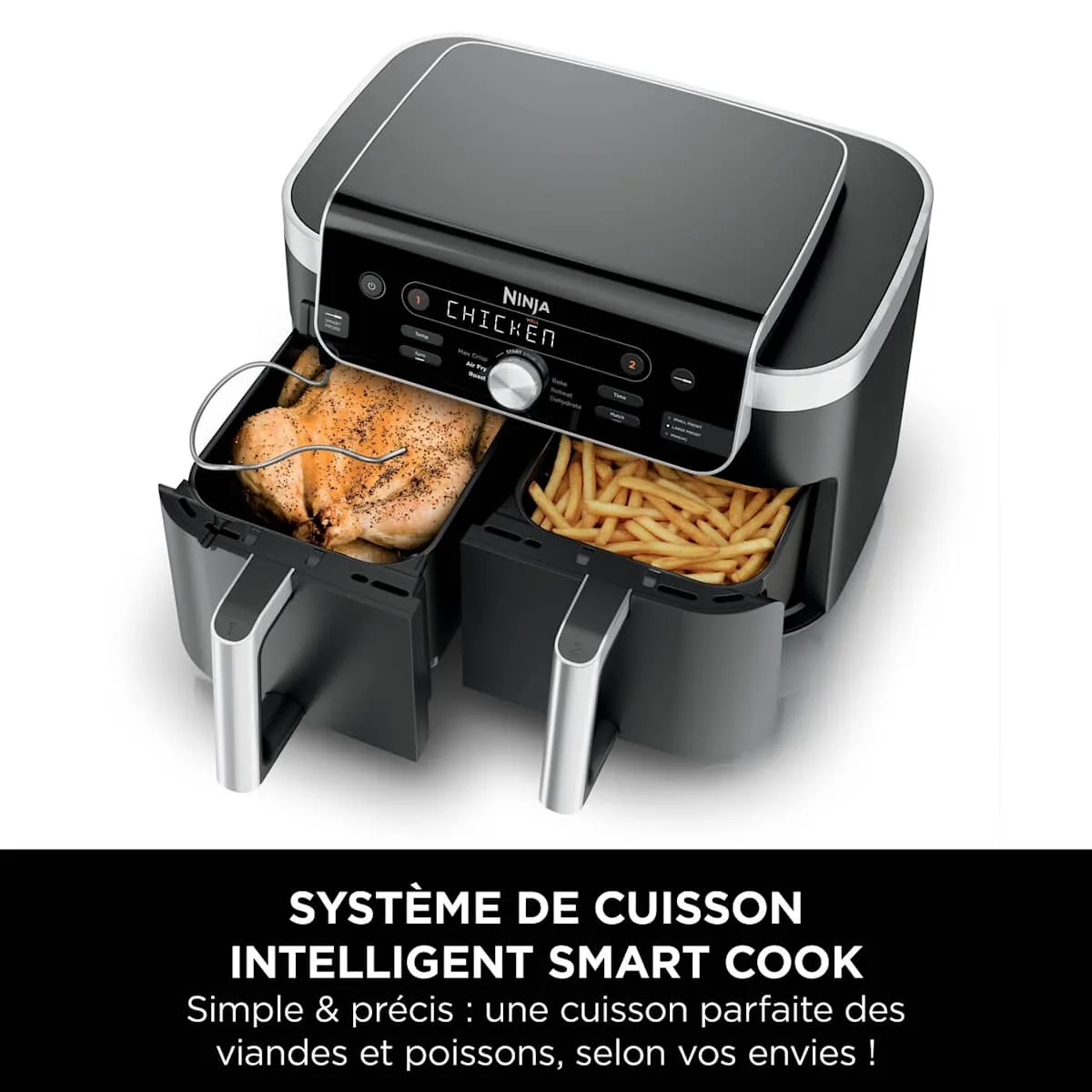 Ninja Ninja DualZone MAX Air Fryer with Smart Cooking Probe, 9.5 L, 6-in-1 — Image 4