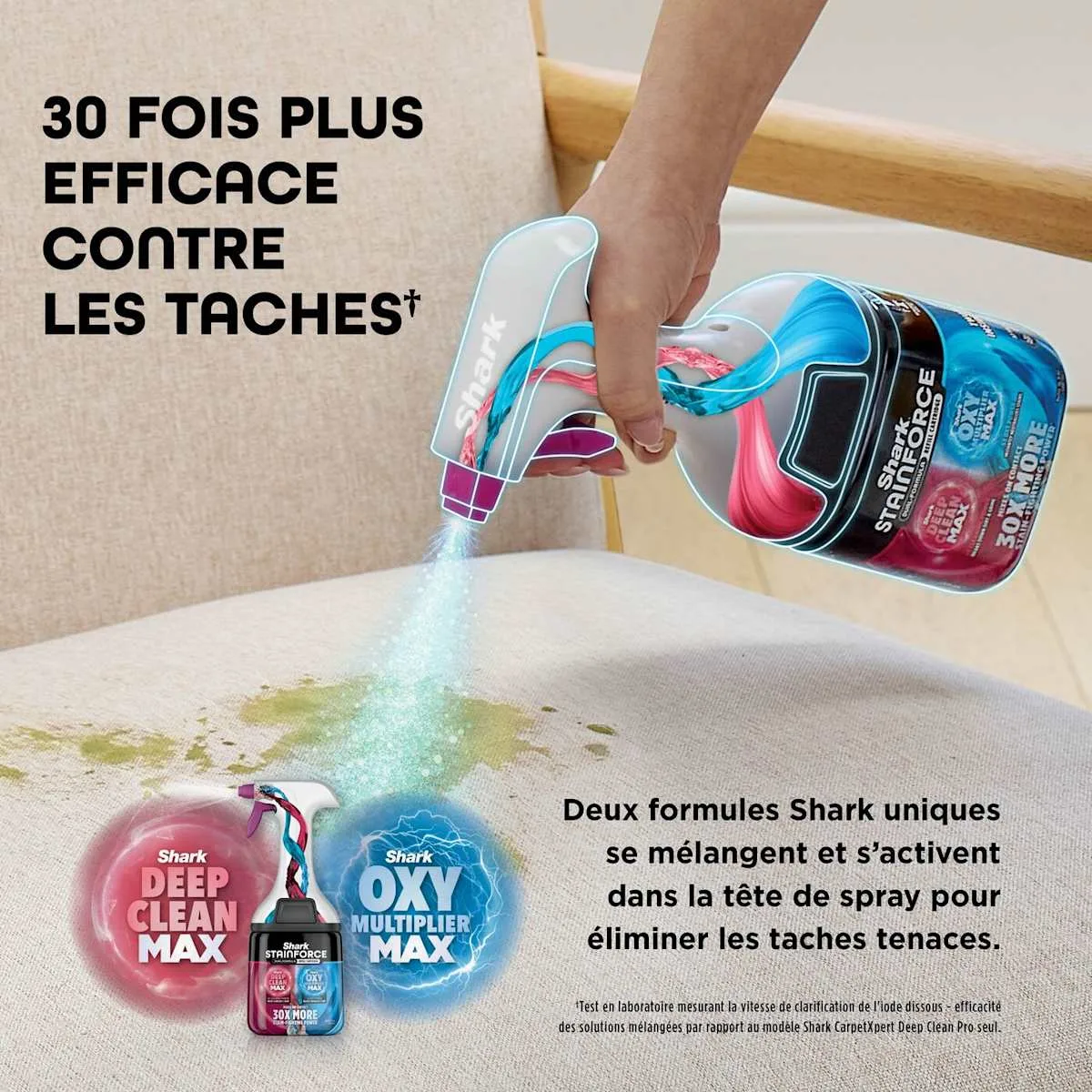 Shark Shark StainForce – Cordless Portable Spot Cleaner for Carpets, Sofas, Cars and Upholstery — Image 3