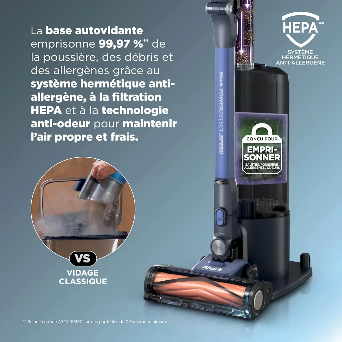 Shark Shark PowerDetect Speed Pet Pro Clean & Empty Cordless Stick Vacuum – Ultramarine — Image 4