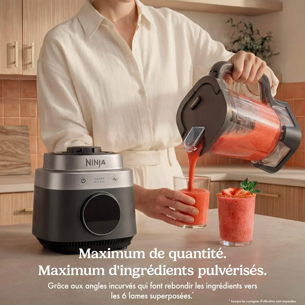 Ninja Ninja CrushBOSS 3-in-1 Multifunction Blender – Blender, Food Processor & Blender-to-Go Cup – Onyx — Image 4