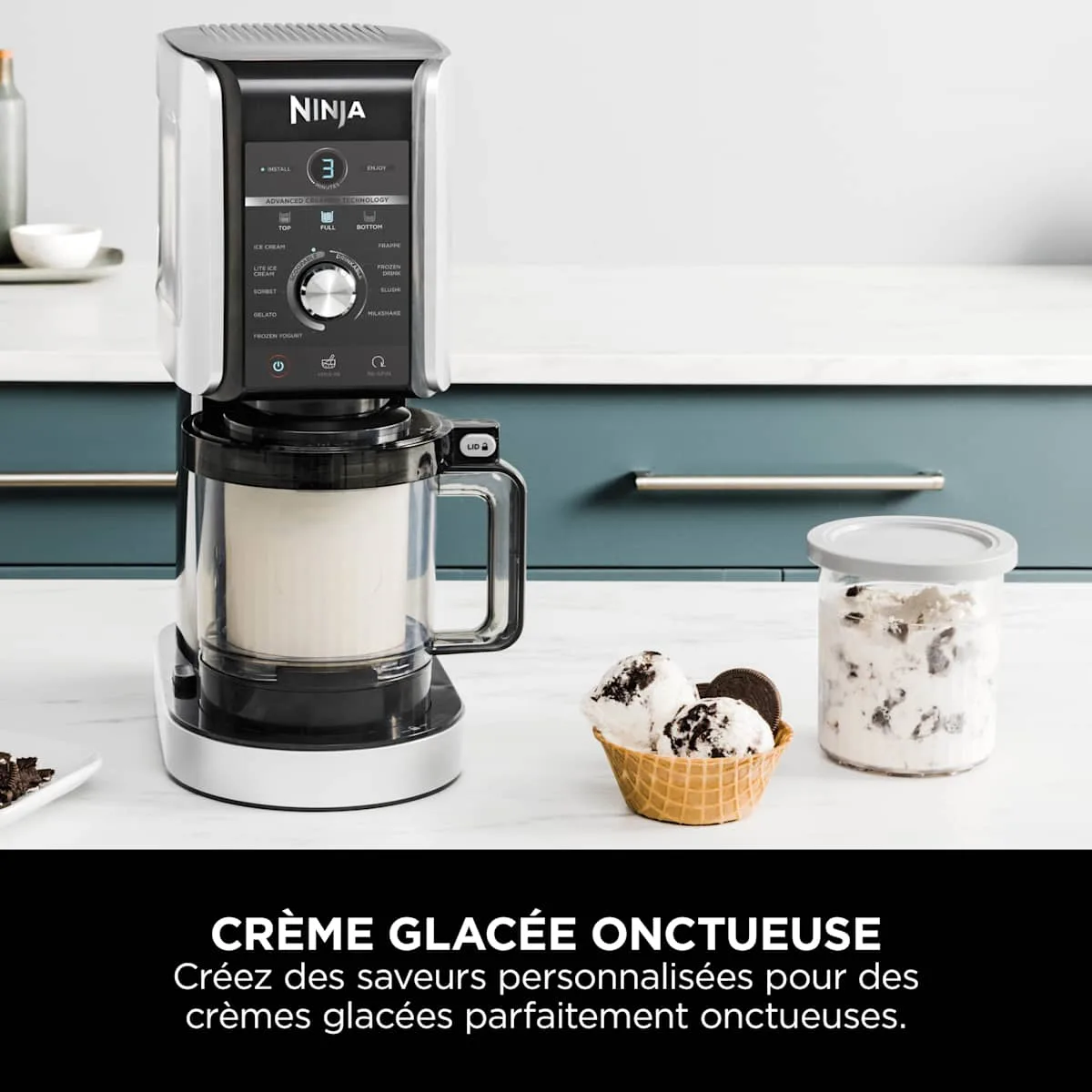 Ninja Ninja CREAMi Deluxe 10-in-1 Ice Cream Maker – Homemade Ice Cream, Sorbet and Gelato — Image 4