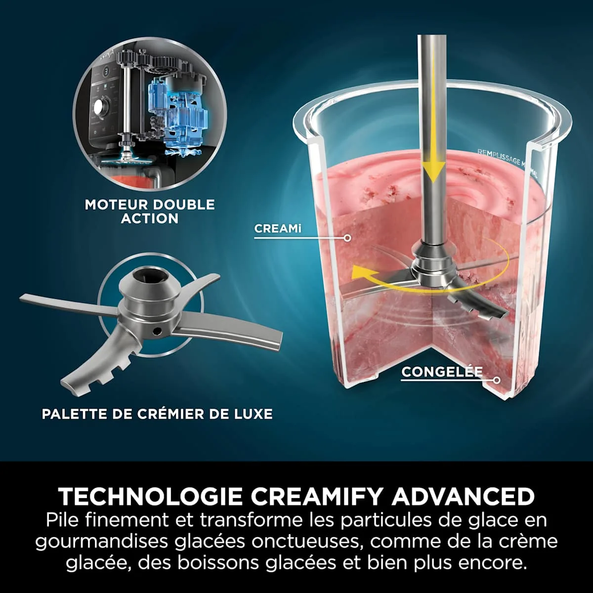 Ninja Ninja CREAMi Deluxe 10-in-1 Ice Cream Maker – Homemade Ice Cream, Sorbet and Gelato — Image 5