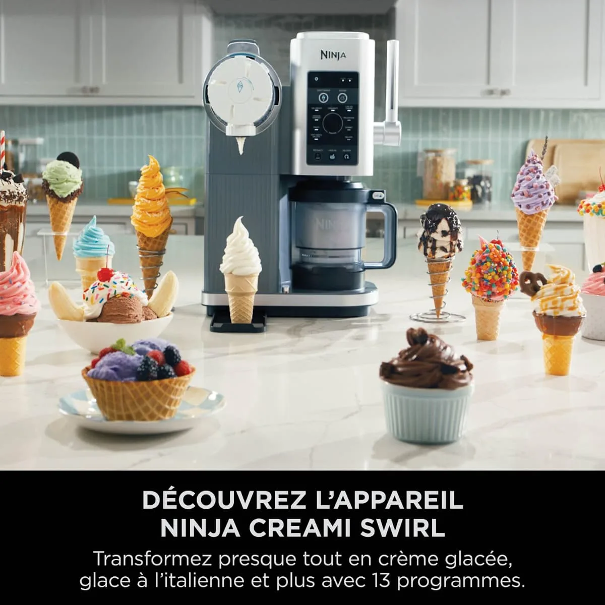 Ninja Ninja CREAMi Scoop & Swirl 13-in-1 Ice Cream & Soft Serve Maker — Image 3