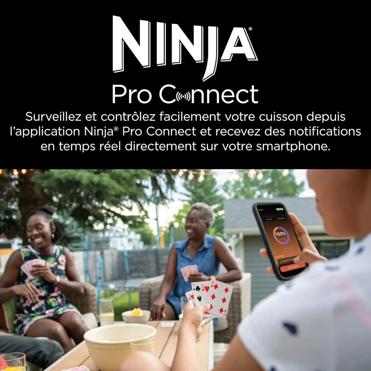 Ninja Ninja Woodfire Pro Connect XL Electric BBQ Grill & Smoker with App OG901EU — Image 6