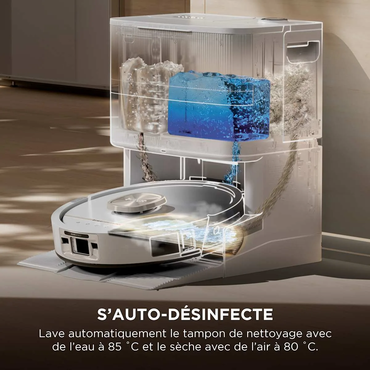 Shark Shark PowerDetect Luxe UV Reveal 2-in-1 Robot Vacuum and Mop, Green — Image 3