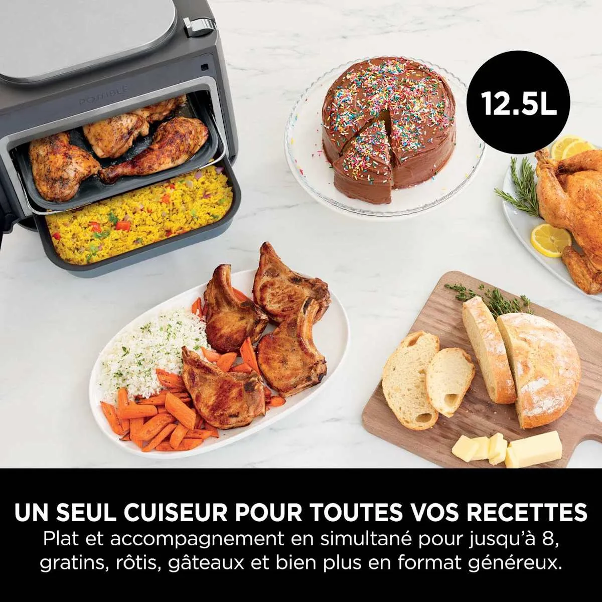 Ninja Ninja Combi 12-in-1 Rapid Multicooker, Steamer, Oven and Air Fryer — Image 3