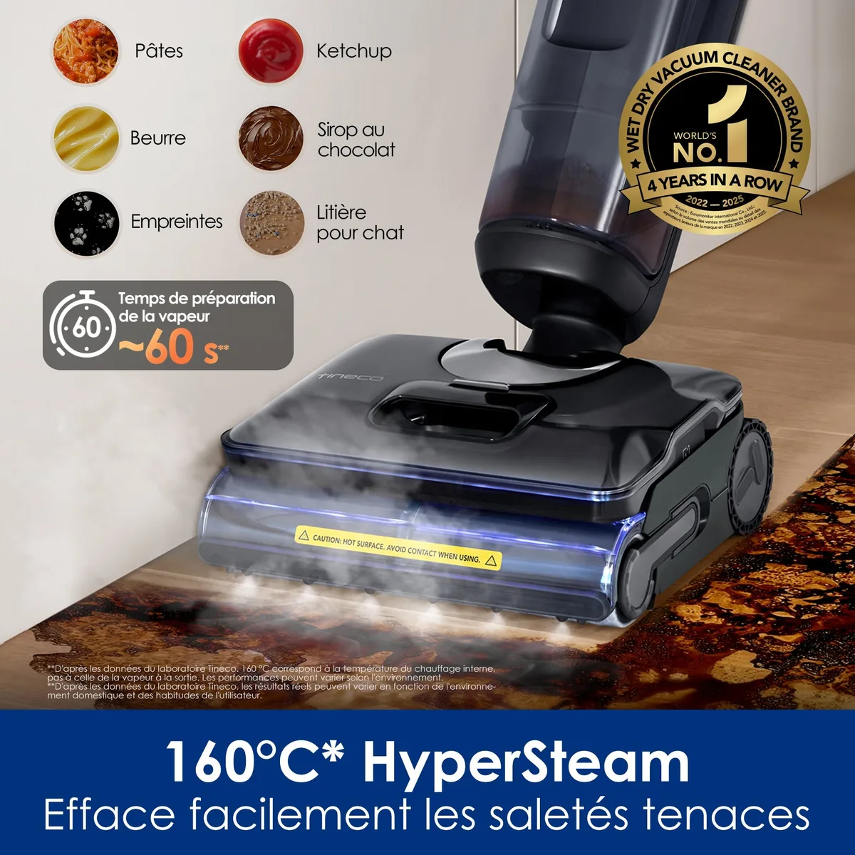 Tineco Tineco FLOOR ONE S7 Stretch Steam All-in-One Cordless Steam Stick Vacuum — Image 3
