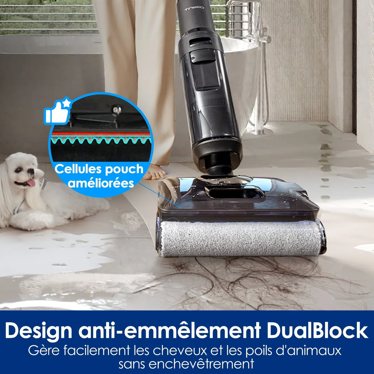 Tineco Tineco FLOOR ONE S7 Stretch Steam All-in-One Cordless Steam Stick Vacuum — Image 5